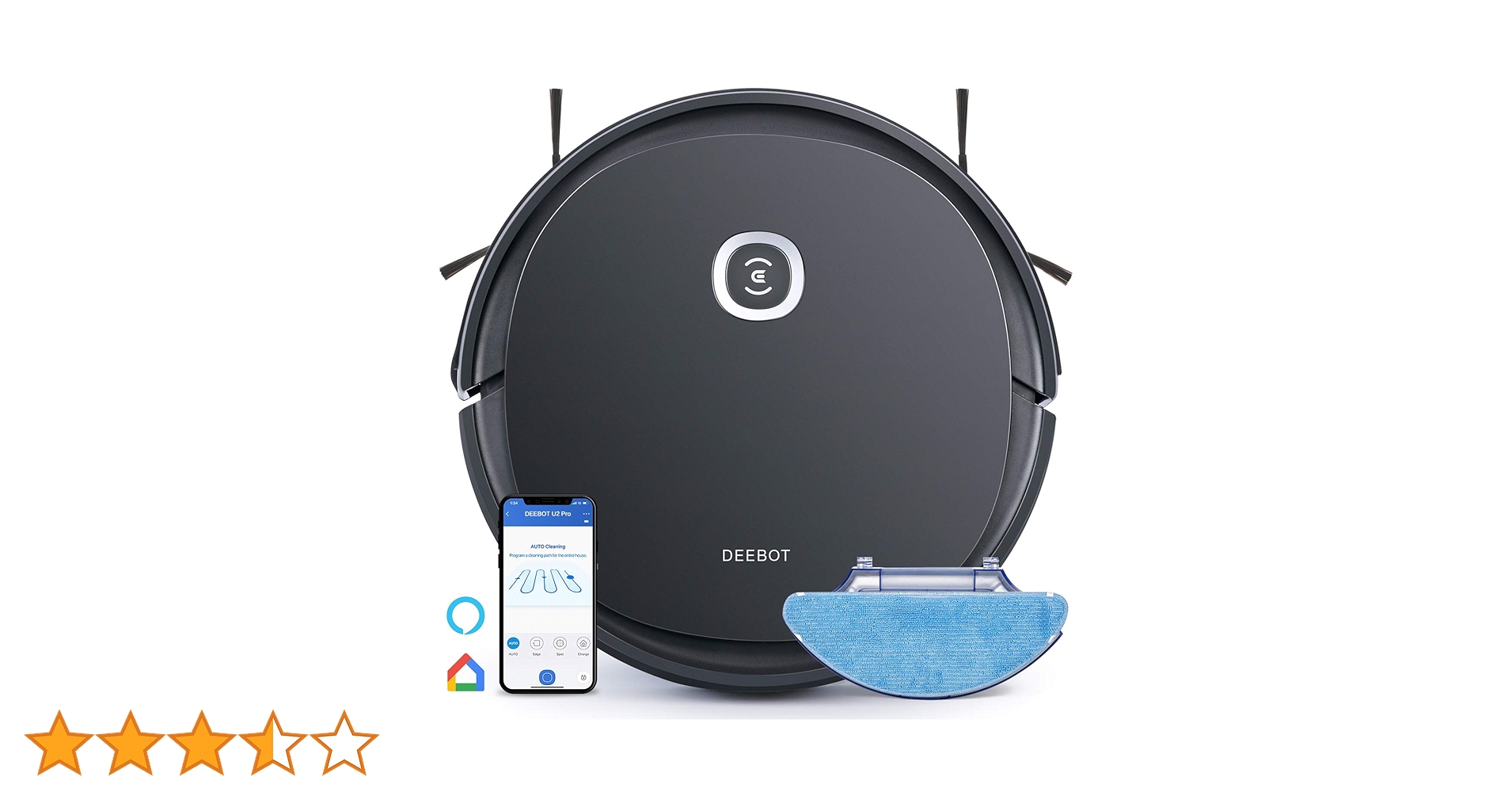 ロボット掃除機　ECOVACS  DEEBOT U2 PRO ECOVACS ロボット掃除機 DEEBOT U2 Pro-W エコバックスロボット